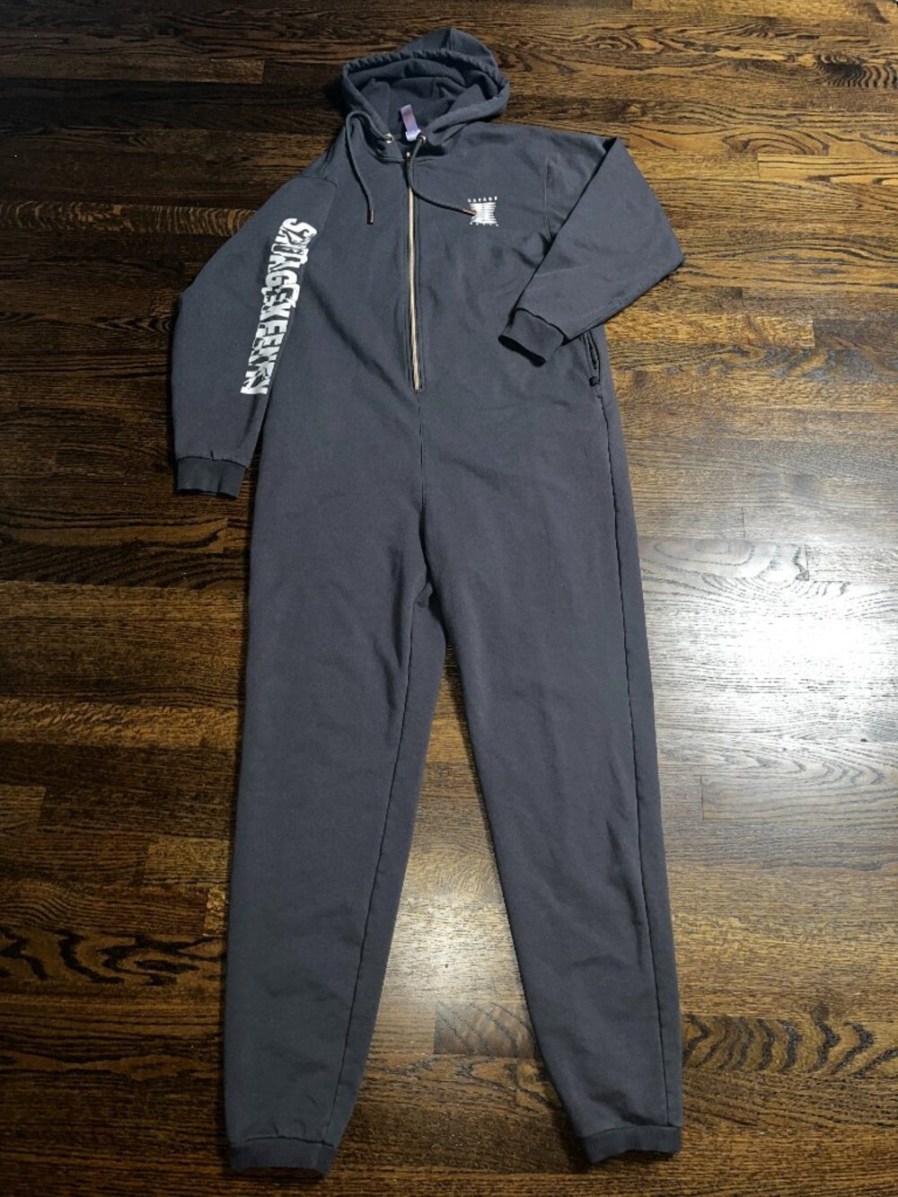 Savage X Fenty men's hooded pajama bodysuit large